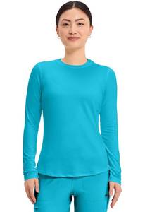 lot 2127 image: Cherokee Basics Long Sleeve Underscrub for Women Knit Tee Crew Neck XS