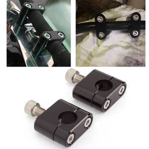 lot 2493 image: A 78 22mm Standard HandleBar Handle Fat Bar Riser Mount Clamp Adaptor Universal Motorcycle Pit Dirt Bike Racing ATV CNC