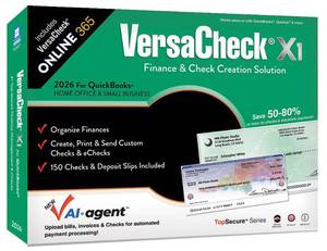 lot 3859 image: VersaCheck X1 2026 for QuickBooks  VersaCheck ONLINE Gold 1yr Sub Bundle