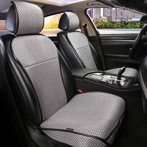 lot 3868 image: Auto Newer Luxury Breathable Car Seat Cover Fit Four Seasons, Universal Front of Car Seat Cushions, Bottom Seat Covers of Full Wrapped Edge,Universal Fit for 95% Cars,SUV,Pickup,Van(Grey��2PCS)