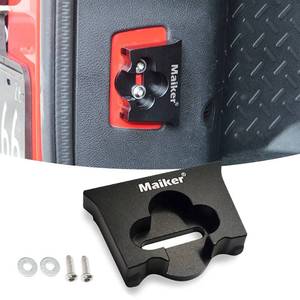 lot 4071 image: MAIKER Aluminum Tailgate Stopper Limiter Anti-Abnormal Noise Reduces Tailgate Sinking Compatible with 2007-2017 Jeep Wrangler JK