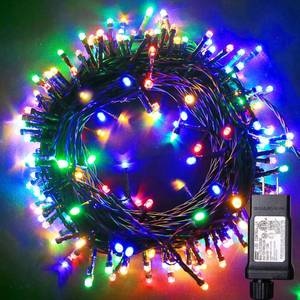 lot 4075 image: Blingstar Christmas Lights Colored String Lights 33 Ft 100 LED Waterproof Multicolor Twinkle Lights 8 Modes 30 V Plug in Fairy String Lights for Indoor Outdoor Xmas Tree Bedroom Garden Party Decor