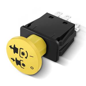 lot 4076 image: 1 Pack 10 Amp PTO Switch Lawn Mower Clutches Blade Clutch Switch, Yellow