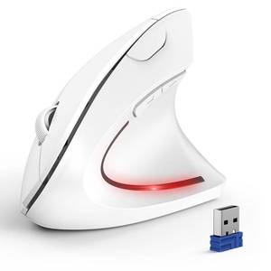 lot 4101 image: TECKNET Ergonomic Mouse, 4800 DPI Wireless Bluetooth Vertical, 3-Device