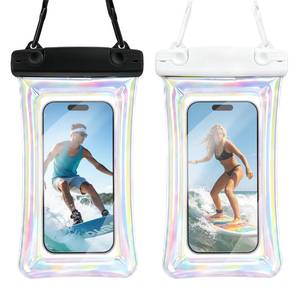 lot 5801 image: DLseego 2-Pack Waterproof Phone Pouch with Floating Airbag
