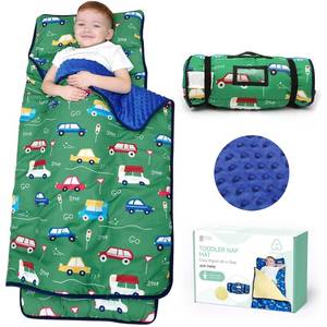 lot 5812 image: Acrabros Toddler Nap Mat with Pillow and Blanket