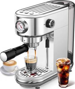 lot 5816 image: Atatix Espresso Machine with Milk Frother, 20 Bar  Retail $179.21