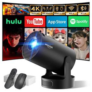 lot 5820 image: Wowlink W210 Mini Projector WiFi 6 Bluetooth 5.4