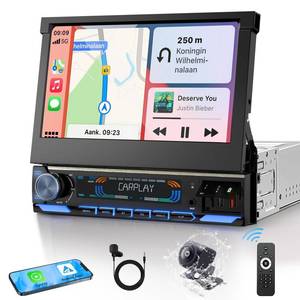 lot 5825 image: TONIKPMS-T Single Din 7-inch Touchscreen Car Stereo  Retail $113.88