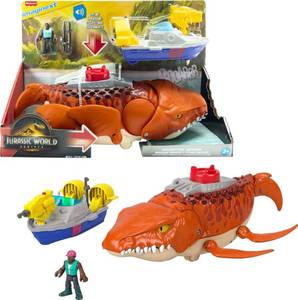 lot 5848 image: Fisher-Price Imaginext Mosasaurus 18-Inch Playset