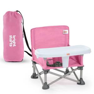lot 5858 image: Bright Starts Pop N Sit Portable Booster Seat, Pink