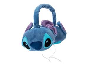 lot 6000 image: Generic Stitch Plush Wired Headphones, Blue