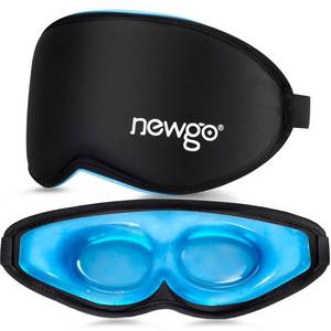 lot 6040 image: NEWGO 3D Cooling Gel Eye Mask, Weighted, Black