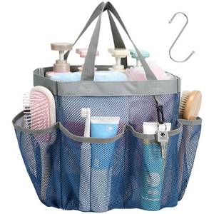 lot 6044 image: F-color Mesh Shower Caddy Portable 8-Pocket