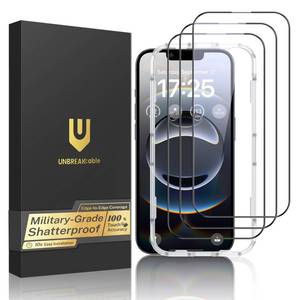 lot 6056 image: UNBREAKcable iPhone 16e Screen Protector, 3-Pack