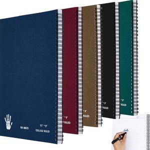 lot 6059 image: Henoyso Left Handed Spiral Notebooks, 5-Pack