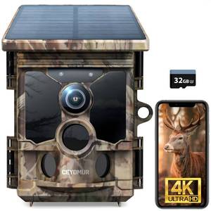 lot 6076 image: CEYOMUR 4K Solar Trail Camera 68MP WiFi Game Cam