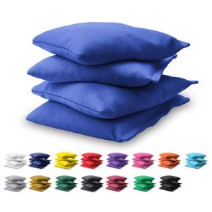 lot 6462 image: GoSports Cornhole Bean Bags Set, Royal Blue, 4-Pack