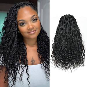 lot 6467 image: ToyoTress Boho Island Twist Crochet Hair 18 Inch 8 Pack  Retail $179.99