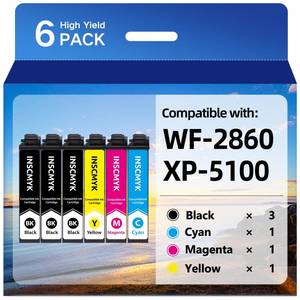 lot 6483 image: INSCMYK Remanufactured 202XL Ink Cartridge Multipack Ink Leaked Out of Some of the Cartridges