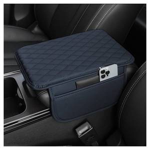 lot 6490 image: Stacool Car Center Console Cover Microfiber Leather Blue
