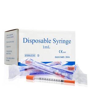 lot 7347 image: U-100 1ml 30 Gauge 516 Syringe, Individually Packed 100 PACK