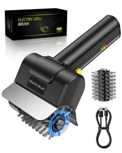 lot 7350 image: UTUKO Electric Grill Brush, Rechargeable Electric Grill Cleaner