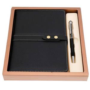 lot 8005 image: BenOpinion Hardcover Notebook Set - Thick Classic Ruled Premium Paper Notebook with Pen Loop and Pen, A5 192 Pages, Soft Faux Leather Hardcover Cover with Buckle(Black)