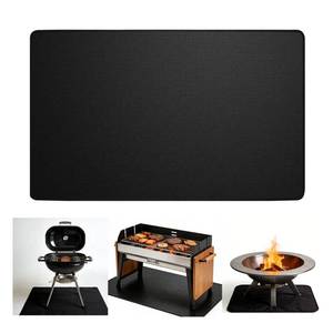 lot 8006 image: UBEISITO 48x30 Inch Reusable Under Grill Mat for Outdoor GrillSolo StoveUnder Fire Pit,Double-Sided Silicone Fiberglass BBQ Mat,FireproofWaterproof Oil-Resistant Protector for Deck Patio Grass