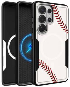 lot 8028 image: LISEVO for Samsung Galaxy S26 Ultra Case Heavy Duty Protection, Baseball