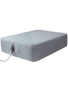 lot 8030 image: Akicia Fitted Sheet for Air Mattress, 18-24 Inch Deep Pocket, Twin, Grey