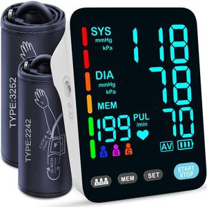 lot 8050 image: YONLO Automatic Upper Arm Blood Pressure Monitor, 3199 Sets Memory, White