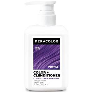 lot 8074 image: Keracolor Color  Clenditioner, Semi-Permanent Hair Color, Purple, 12 Fl Oz
