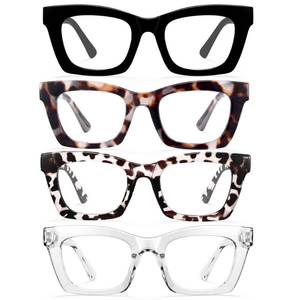 lot 8075 image: CCVOO 1.75 4 pack Stylish Reading Glasses for Women, Stylish Eyeglasses, Blue Light Readers, Cheaters