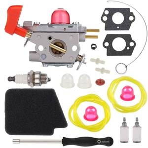 lot 8076 image: C1U-W43 545081857 Carburetor with Air Fuel Filter for Craftsman 358794770 358794780 358794765 358794774 358794773 944518250 BVM200FE Gas Blower Husq GBV345