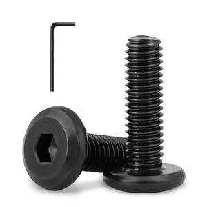 lot 8079 image: 14-20 x 2-12 (10 Pack) Flat Head Hex Socket Cap Screws Bolts, Black Oxide 304 Stainless Steel 18-8, Hex Drive, Bright Finish, Fully Machine Thread