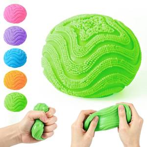lot 8083 image: Fuzz Ball, Squishy Stress Ball, Soft Fidget Toy for Anxiety Relief, Fuzz Stress Ball, Sensory Squishy Ball Calming Tactile Grip for Focus & Relaxation (Green)