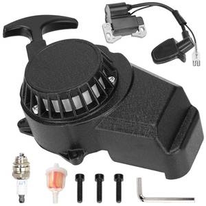 lot 8085 image: FVRITO Alloy Easy Pull Recoil Start Starter Ignition Coil for 2 Stroke Engine 47cc 49cc 50cc SYX Taotao Coolster SSR MotoTec Chinese Mini ATV Quad 4 Wheeler Go kart Pit Dirt Pocket Bike Motor Black
