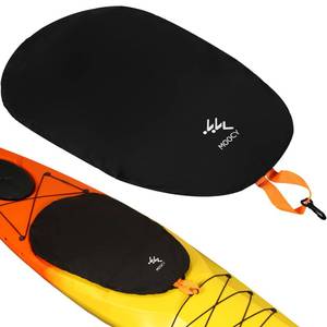 lot 8104 image: Kayak Cockpit Cover - Waterproof Hole, Seat & Opening Protection Universal for Pelican, Wilderness System, Old Town, Sun Dolphin Sit in Kayaks Outdoor Storage & Travel Transport (L - 23x47)