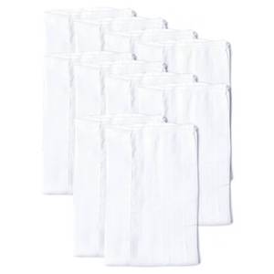 lot 8109 image: Gerber Unisex Baby Boys Girls Birdseye Prefold Cloth Diapers Multipack White 3-Ply 10 Pack