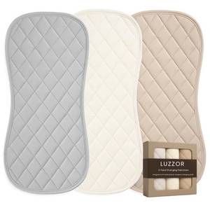 lot 8111 image: Changing Pad Liners 3 Pack �� Waterproof, Soft, Absorbent, Non-Slip, Machine Washable, Reusable Baby Changing Pad Liners, Also Fits Peanut Shaped Changing Pads, Changing Table Pads