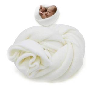 lot 8120 image: Newborn Photography Props Swaddle Newborn Wraps for Baby Boys Girls Infant Baby Photo Props Shoot Stretch Blanket