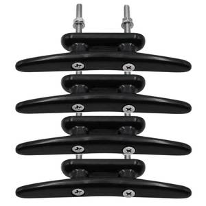 lot 8124 image: Rolasm Boat Black Cleat Nylon Cleat Kayak Cleat Boat Dock Cleat 4 5 6 8(4 Pack) (5 INCH- 4PCS)