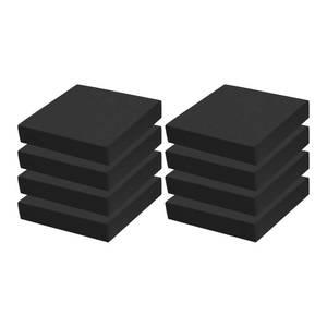 lot 8137 image: 8Pcs Black EVA Foam Pad 4in x 4in x 34in High Density Closed Cell Foam Sheet, Soundproofing & Flame Heat Resistant & Without Leaving Residue for Appliances Crafts Outdoor Furniture DIY Electronics