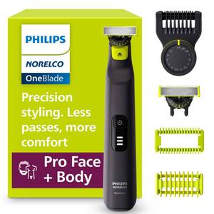 lot 8148 image: Philips Norelco OneBlade Pro 360 Face  Body Trimmer and Shaver