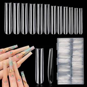 lot 8154 image: LIONVISON 3XL Square Nail Tips 504PCS Full Cover Nail Tips for Home DIY
