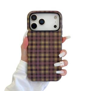 lot 8478 image: ZUDIISO Green Plaid Checkered Case for iPhone 17 Pro Max, Aesthetic Preppy Retro Gingham Pattern Protective Shockproof Slim Hard Shell Cover for Women Girls (Green, for iPhone 17 Pro Max)
