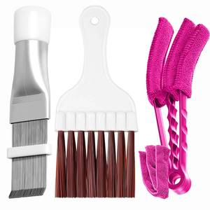 lot 8494 image: Hommtina 3 Pcs Air Conditioner Condenser Fin CombCleaning Brush, Coil Cleaner Whisk Brush with Window Blinds Brush Dust Cleaner for Refrigerator Evaporator Radiator