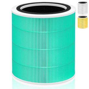 lot 9332 image: Core 400S Toxin Absorber Replacement Filter for LEVOIT Core 400S and Core400S-PCore 400S-rf Air Purifier,3-in-1 True H13 HEPA Activated Carbon Pre-Filter,Core400S-RF-TX (LRF-C401-GUS),1 Pack,Green