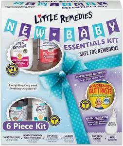 lot 9358 image: Little Remedies New Baby Essentials Kit, 6-in-1 Bundle for Newborns